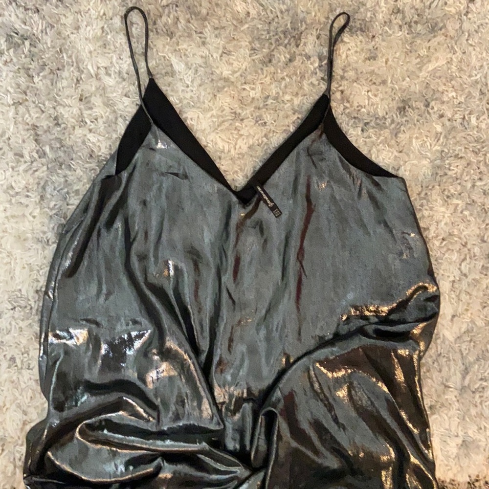 Stradivarius Metallic Mini Dress